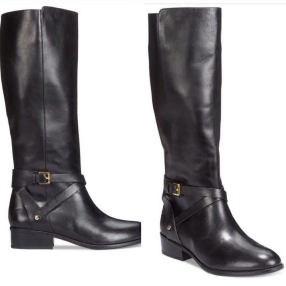Ralph Lauren Women's Black Leather Boots